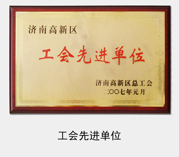 2007年，被高新區(qū)總工會(huì)評為“工會(huì)先進(jìn)單位”